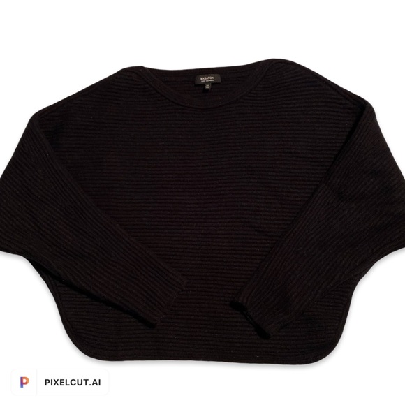 Black Ribbed Wool+Cashmere Aritzia Babaton Sweater - Picture 1 of 4